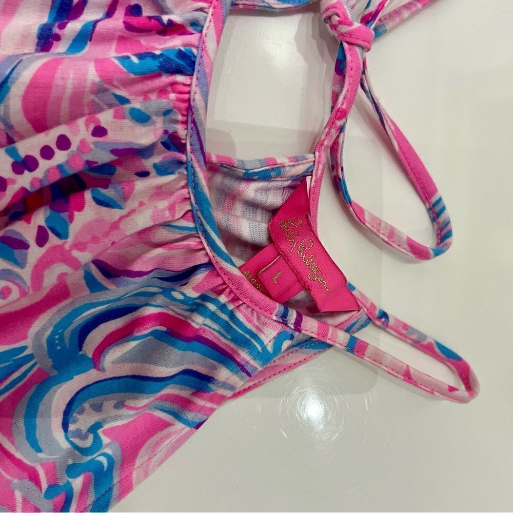 Lilly Pulitzer Neon Don’t Be Jelly Evalyn Swing Dress in Prosecco Pink - Picture 5 of 11